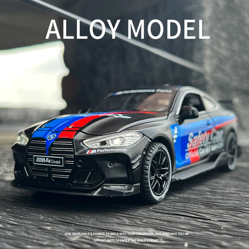 

1:32 Bmw M4 Im GT3 Le гоночные автомобили Vrijloop Licht спортивные гоночные мужские Автомобильные модели, отлитые под давлением, подарок