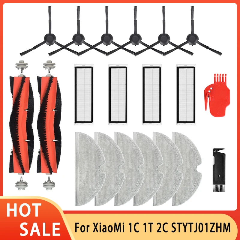 

For Xiaomi Mijia 1C / STYTJ01ZHM 1T SKV4093GL Dreame F9 Replacement Hepa Filter Main Side Brush Mop Rag Pad Vacuums Spare Parts