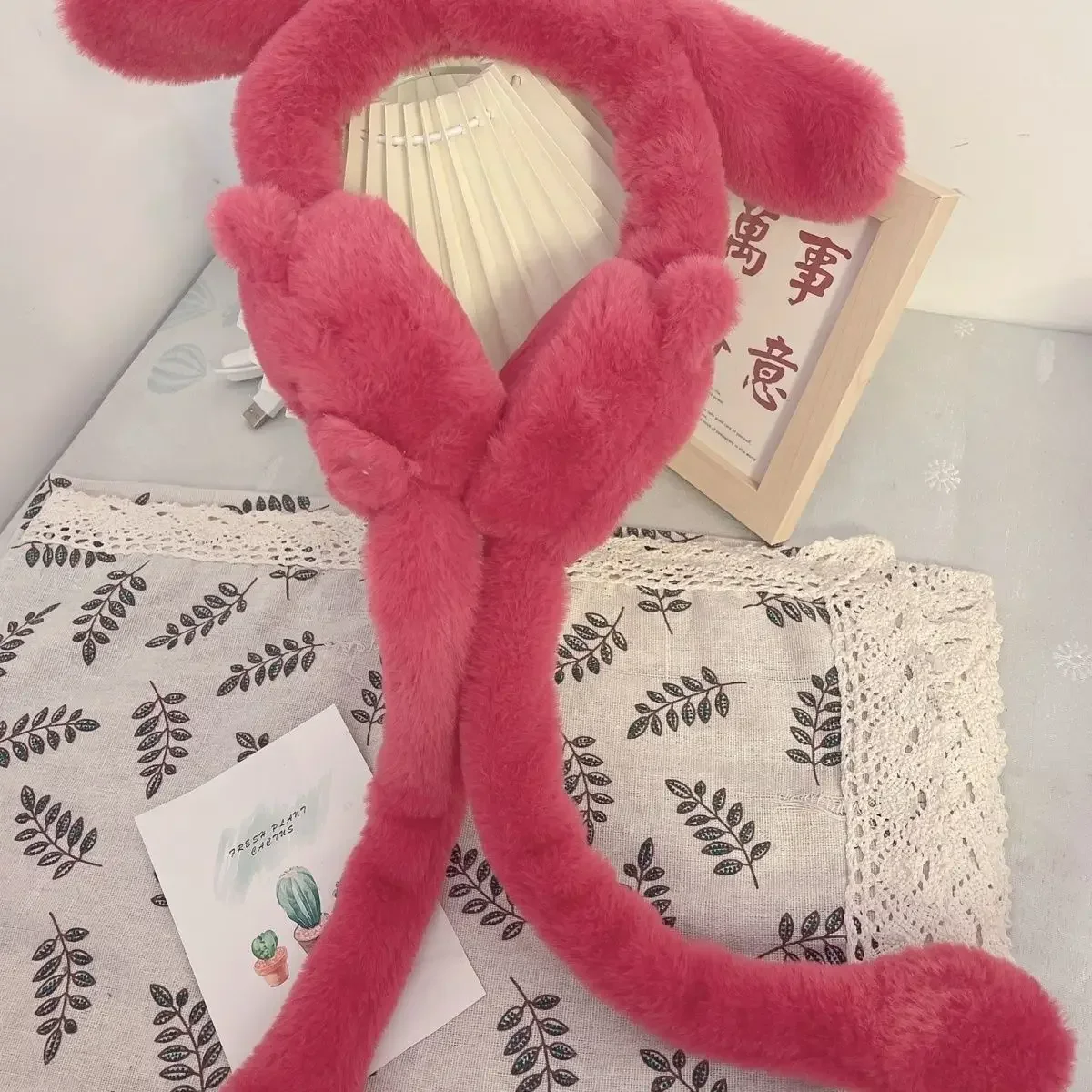 Sanrio Cinnamoroll наушники кавайные уши движущиеся детские теплые с героями