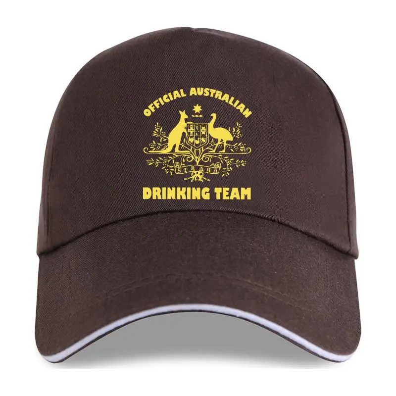 

new cap hat Official Australian Drinking Team Funny Straya Bogan Sports Party Black Baseball Cap