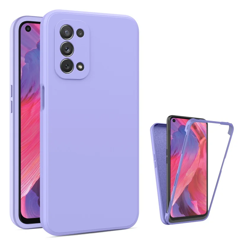 

Fully Coverage case For OPPO A16 A55 A54 A94 A74 A53 A33 A32 A15 A72 A52 A9 A5 Realme 8 Pro Reno 4Z double protect shield cover