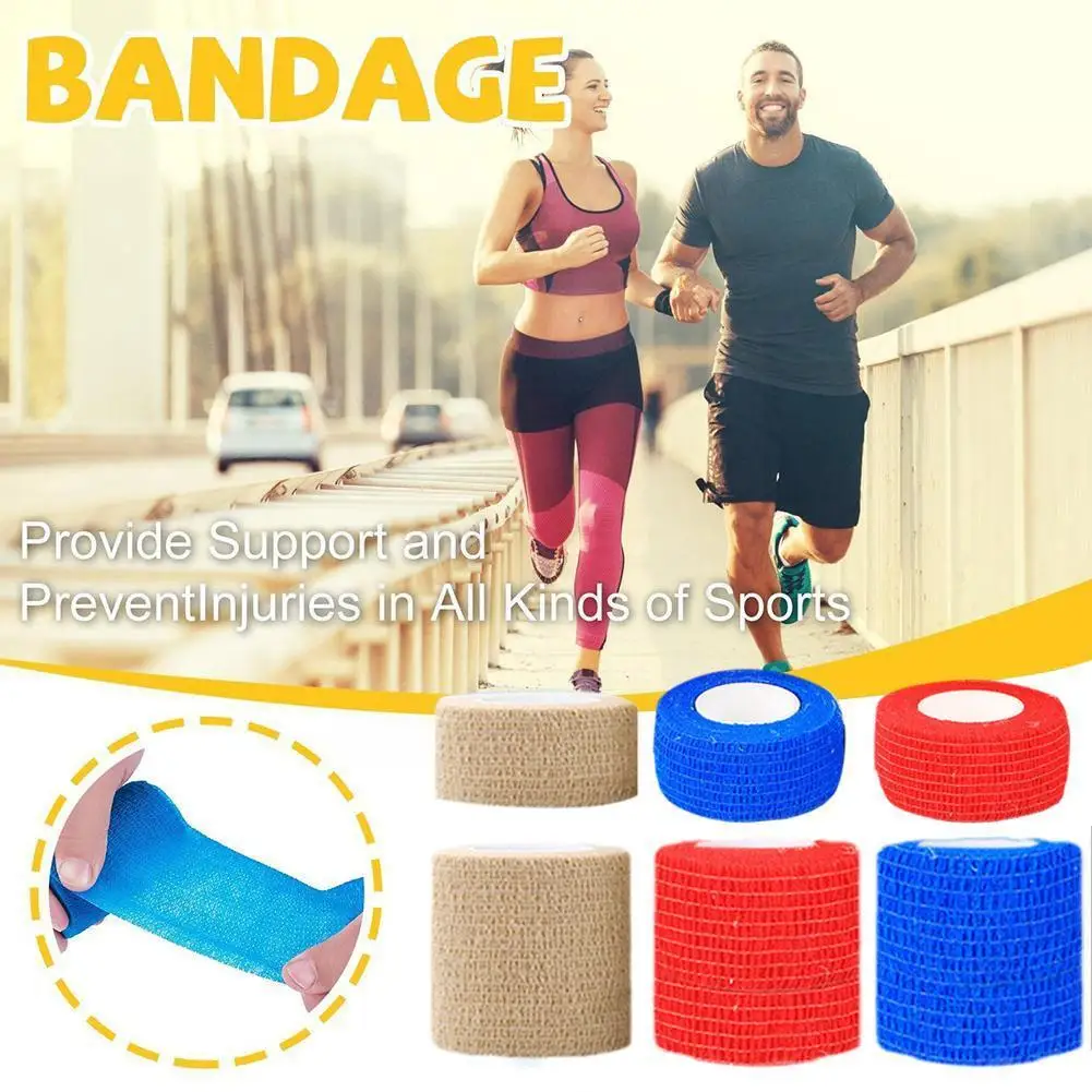 

10 шт. Спортивная Защитная повязка, самоклеящиеся дышащие эластичные повязки для спорта, фиксация пальцев и запястья ног X0v4