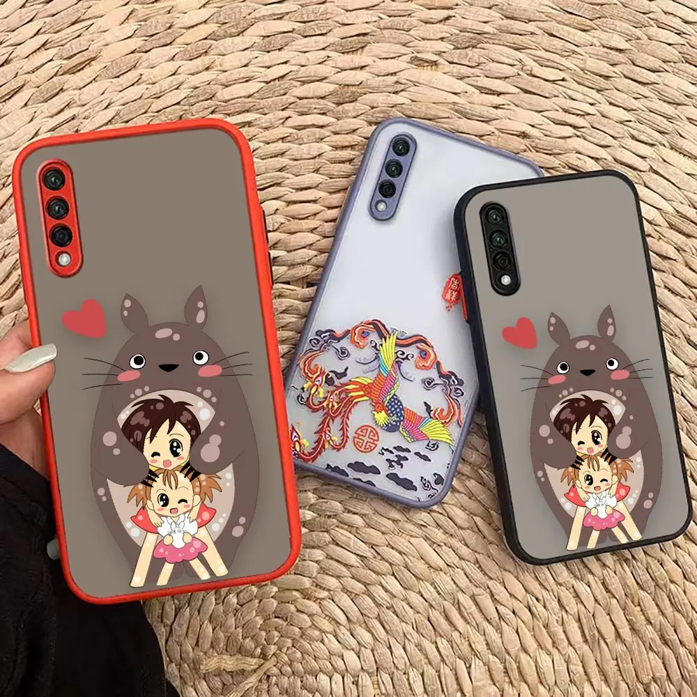 

Matte Case For Honor 70 50 30 30S 20 9X 9A Lite X10 X9 X8 5G Max Y9 Y8P 2019 PLAY 4T Pro Case Totoro Spirited Away Miyazaki No