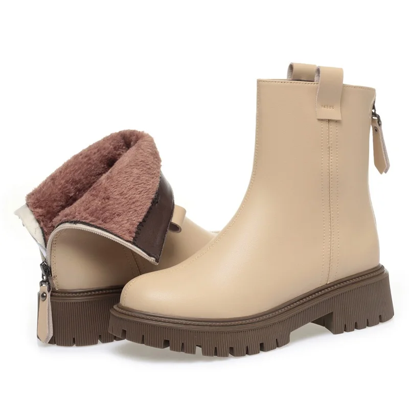 DRKANOL 2024 Женские Ботинки Челси зимние теплые 100% шерстяные меховые ботинки на