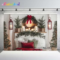 boudoir headboard bedroom backdrop bed headboards christmas wreath decor pillows portrait photography background photo studio