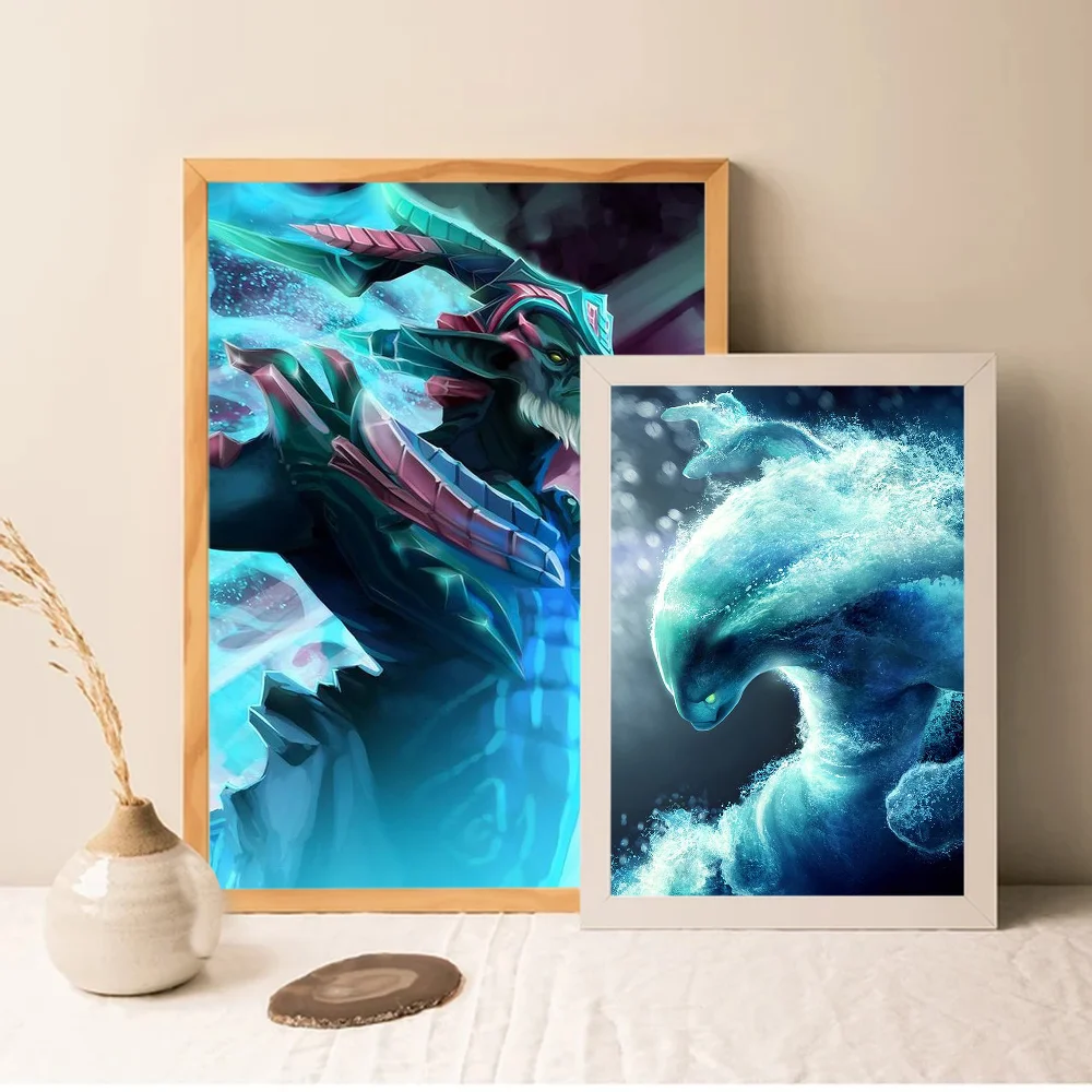 Dota2 Whitepaper Poster Retro Kraft Paper Sticker DIY Room Bar Cafe Vintage Decorative Painting