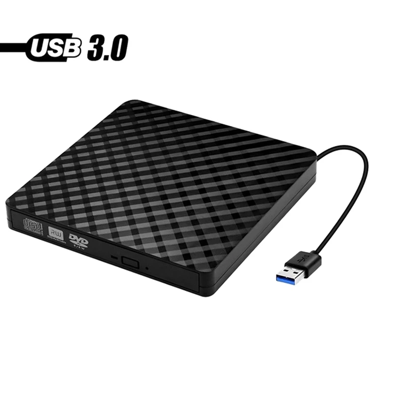 Внешний привод CD DVD портативный USB 3.0 и Type-C для чтения +/-Rw Drive