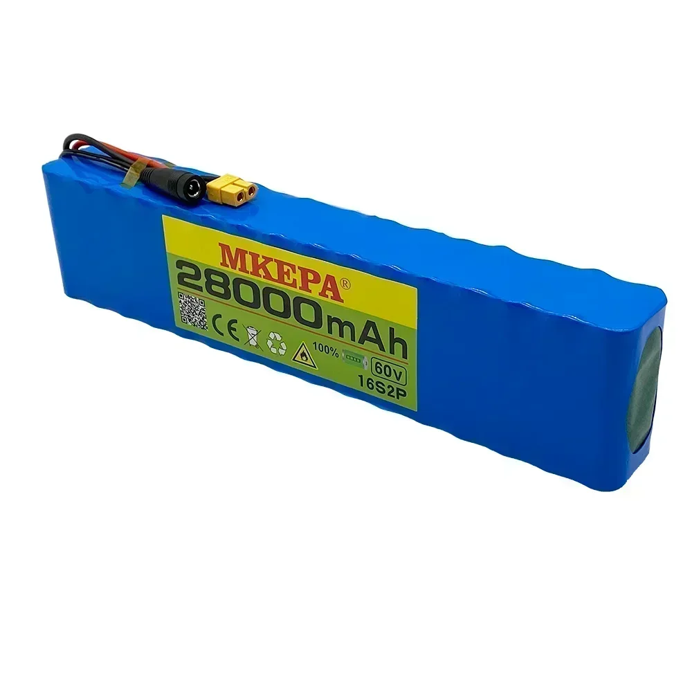 Литиевый аккумулятор 60 В 28000 мАч 16S2P подходит для преобразования электрических