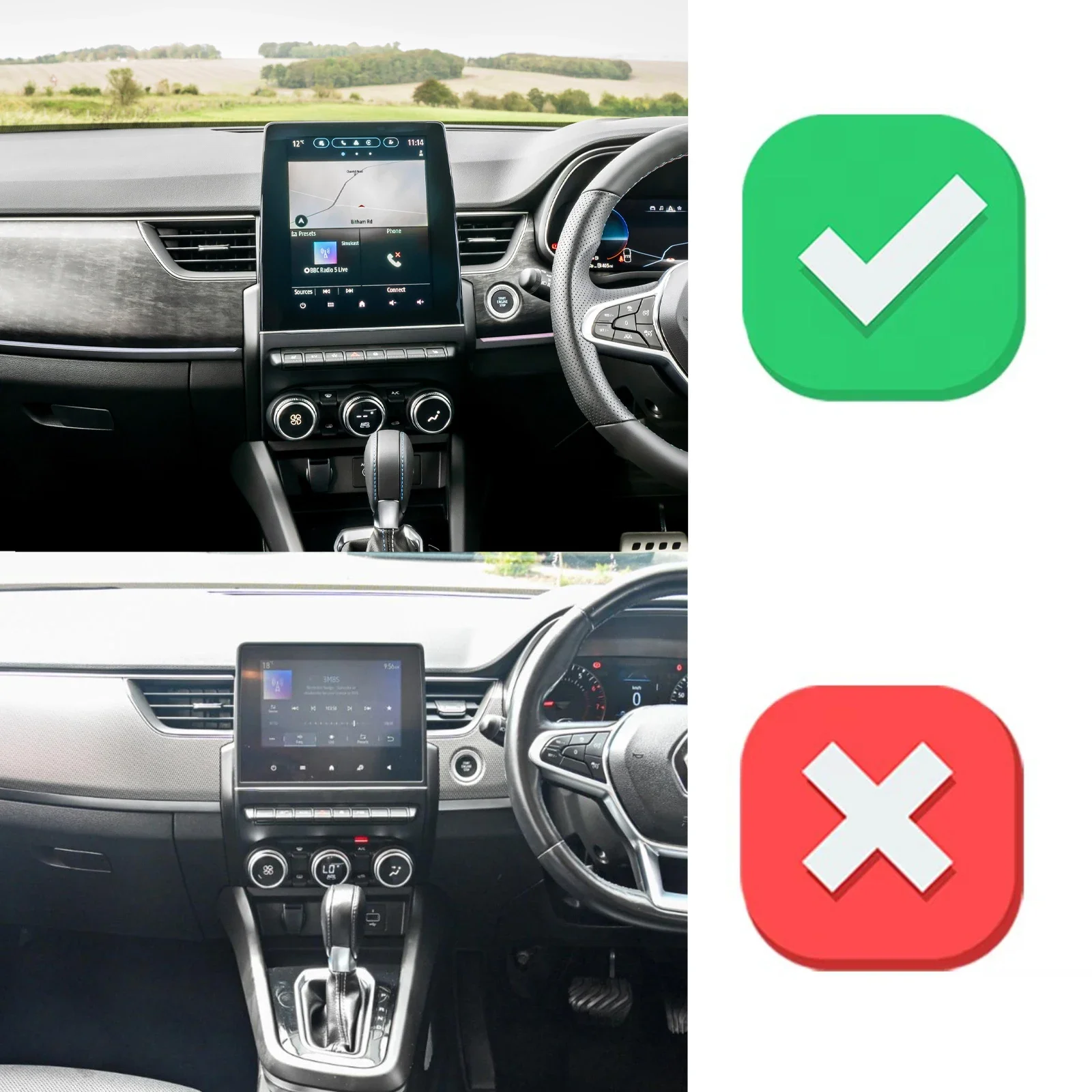 Фото Держатель для телефона с креплением на экран для Renault Arkana XM3 2020-2026, автомобильные аксессуары №2