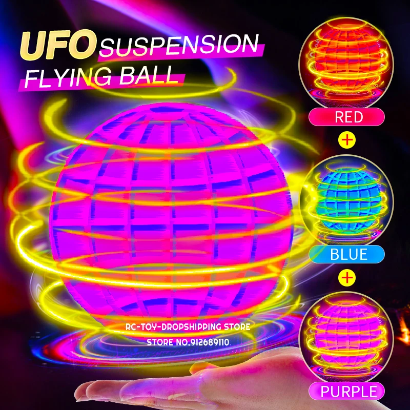 

Flying Ball Boomerang Flyorb Magic With LED Lights Drone Hover Ball Fly Nova Orb Flying Spinner Fidget Toys Children Family Gift