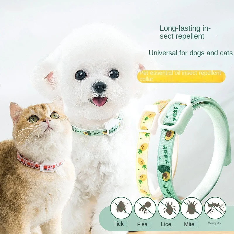 

Pet Dog Flea Collar Spring Summer Cats Anti Flea and Tick Collar Cat Anti-mosquito Neck Ring Insect Repellent Necklaces Pet Item