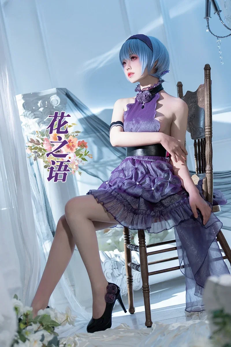 [На заказ] Game Les Fleursword Ayanami Rei Косплей Костюм Игровой Униформа Хэллоуин Вечеринка