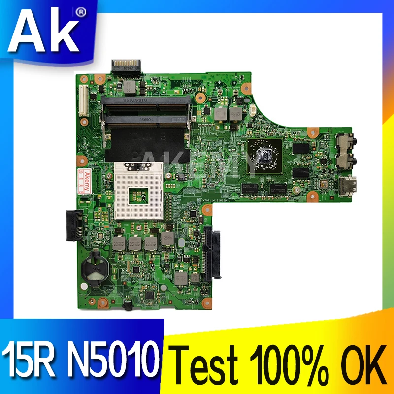 

For DELL Inspiron 15R N5010 Notebook Mainboard CN-0VX53T CN-0Y6Y56 09909-1 MB 48.4HH01.011 Laptop Motherboard DIS or UMA HM57