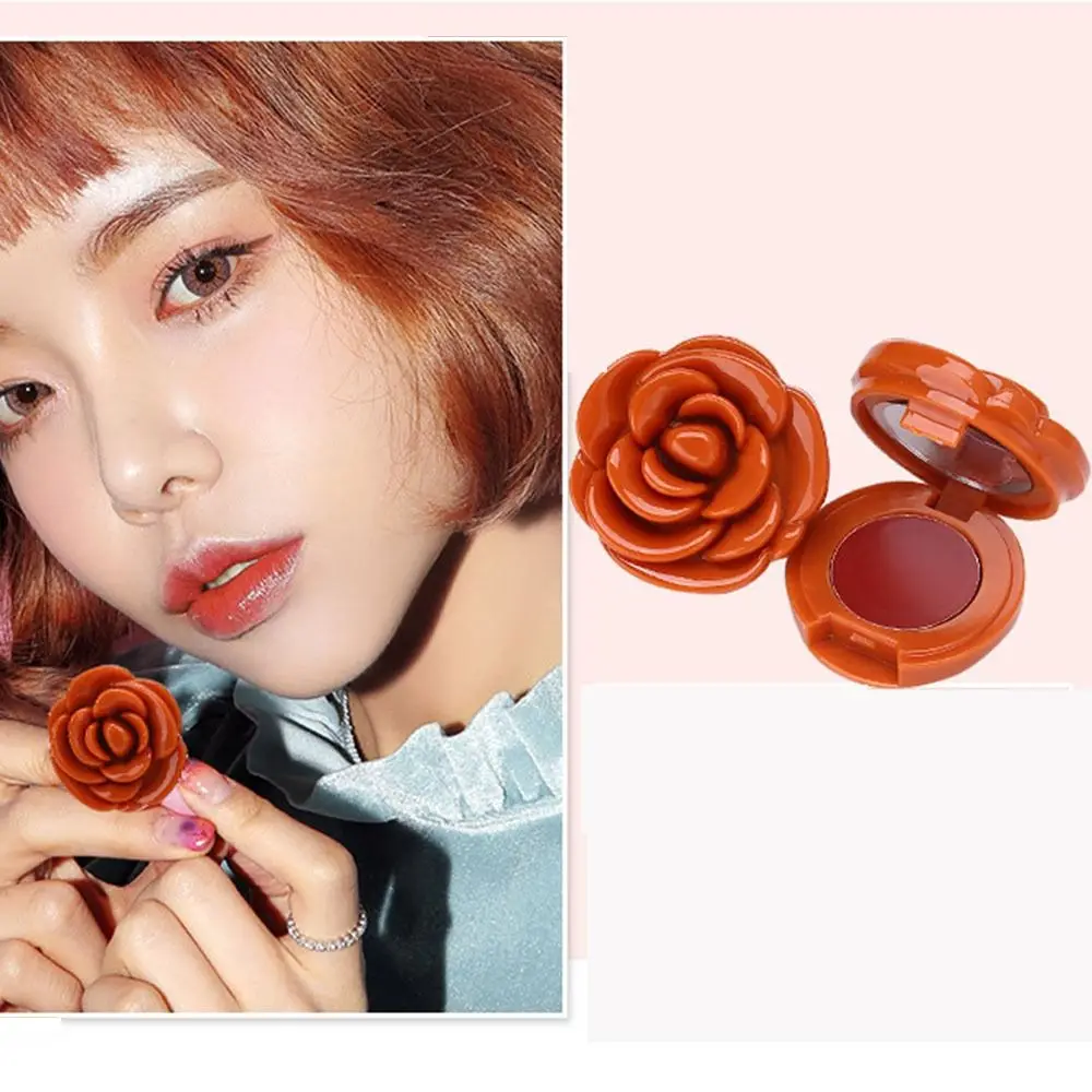 Маленький зеркальный контейнер для теней век 3D Rose компактный пустой