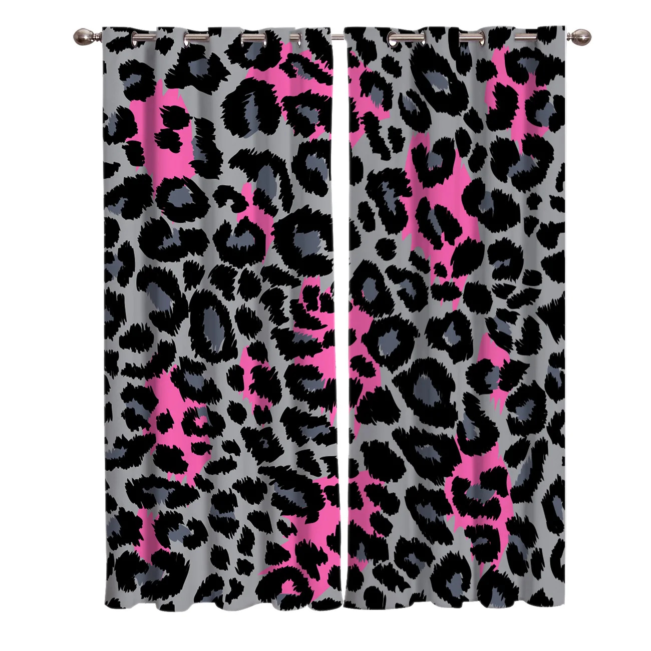 

Animal Color Leopard Window Curtains Curtains for Living Room Decorative Items Living Room