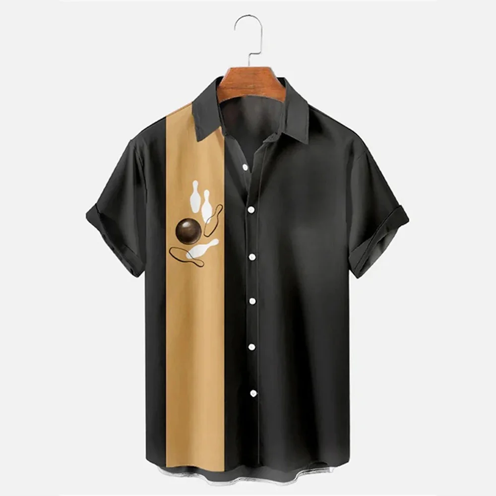 Футболка мужская летняя пляжная на пуговицах с коротким рукавом