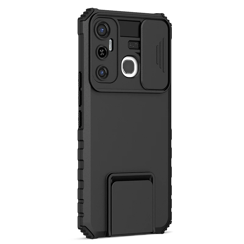 

Shockproof Phone Case For Infinix Hot11 10i 10S 10 9 11S 9 10 11 12 Play Note11 12 10Pro Smart 4 5 6 Push Protection Stand Cover