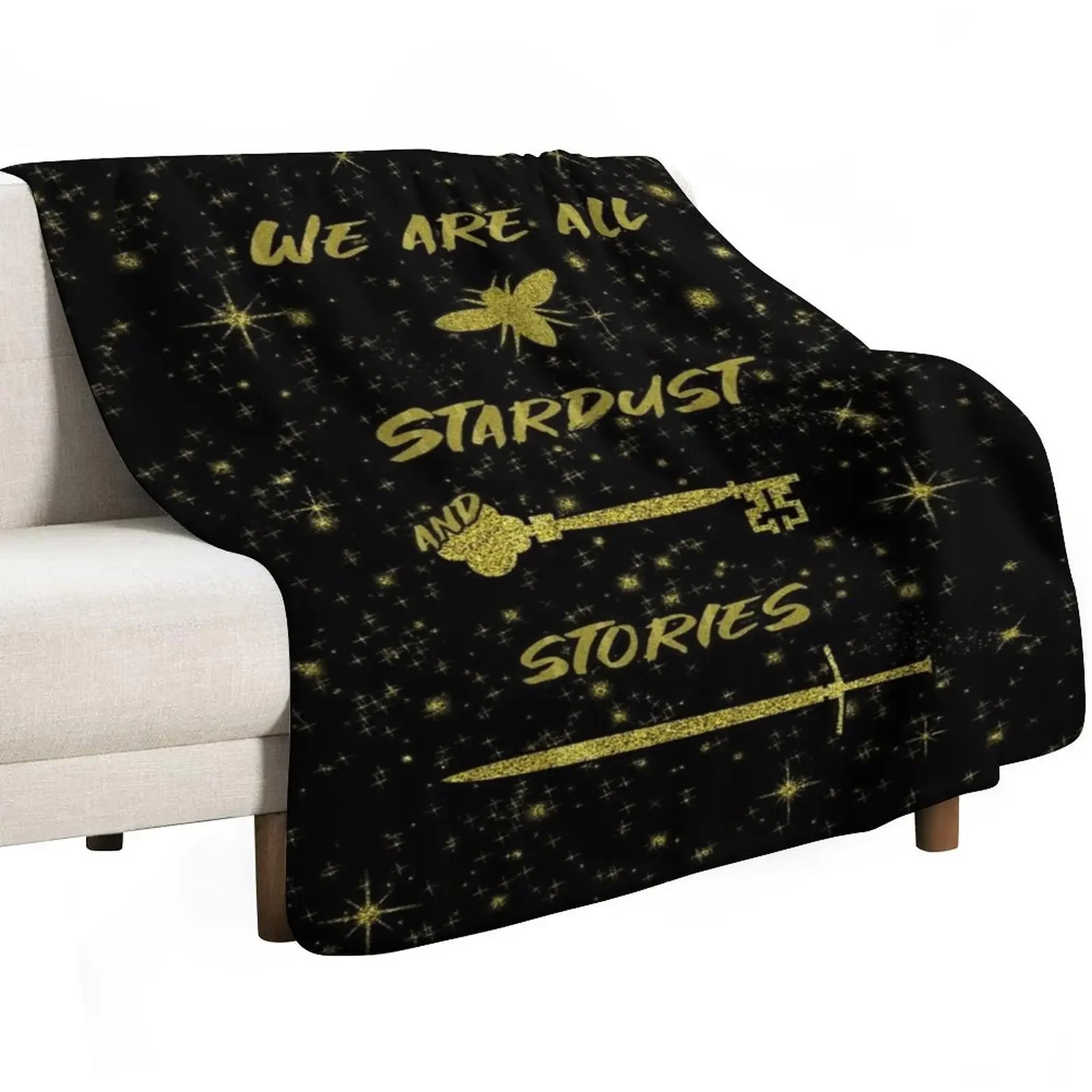 Фото Мы все — звёздная пыль и истории — Плед Starless Sea Throw Blanket Retros, тёплый гигантский плед-спальный мешок для дивана, пледы для диванов на заказ №2