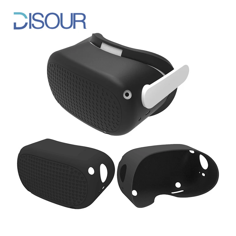 

DISOUR VR Helmet Protective Front Cover For Oculus Quest 2 Silicone Anti-sweat Protection Shell For Oculus Quest 2 Accessories
