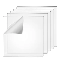 102030pcs 4 inch clear acrylic sheets 234mm thick acrylic square panel acrylic square sign for craft and painting supplies