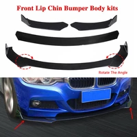 universal car front bumper lip body kit front spoiler side skirts splitter extension car accessories for dodge