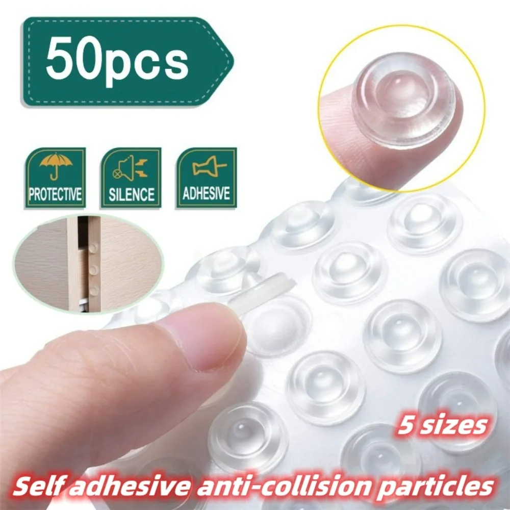 

Новый прозрачный резиновый дверной стопор, настенный бампер, демпфер для шкафа, буферная подушка, самоклеящаяся мебель, противоскользящие защитные накладки