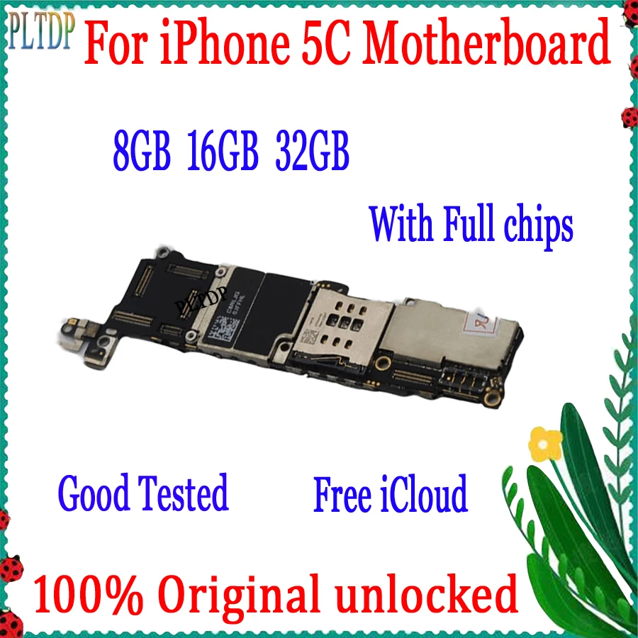 

Оригинальная разблокированная материнская плата для iphone 5C, логическая плата 8 ГБ, 16 ГБ, 32 ГБ для iphone 5C, материнская плата чистого icloud с полными чипами, тест 100%