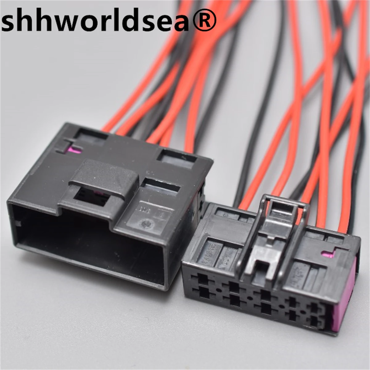 

Shhworldsea 10-контактный Автомобильный электронный разъем, жгут проводов, обогрев сиденья, штепсельная Вилка для 7L0972762 8E0972710 с кабелем