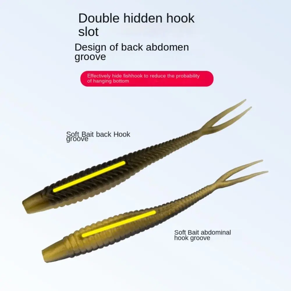 Набор бионических приманок для рыбы из ПВХ пять сеток водонепроницаемая мягкая