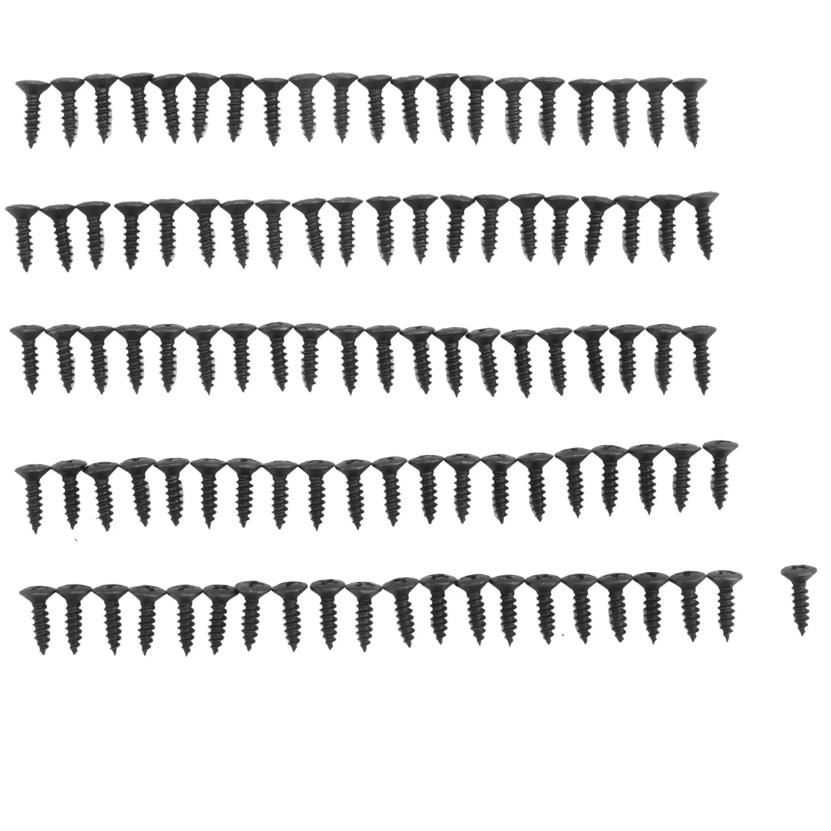 100 шт. винты для накладки гитары и бас-гитары Strat &amp Tele черные