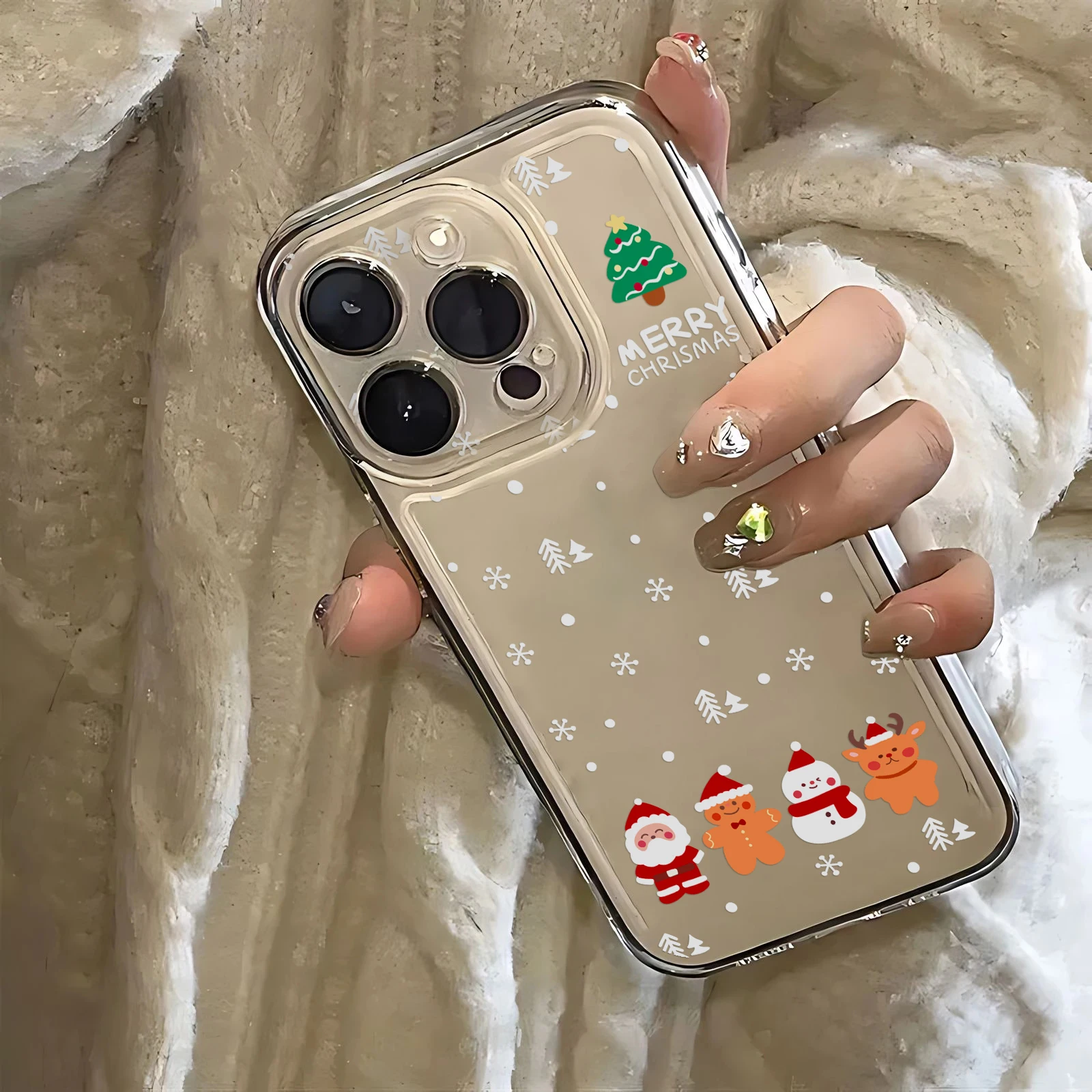 Christmas Tree Graphic Phone Case for Oppo A3x A3 A60 A79 A98 A78 A58 A38 A18 A57 A76 A17 A74 A94 A36 A55 A15 Soft TPU Cover