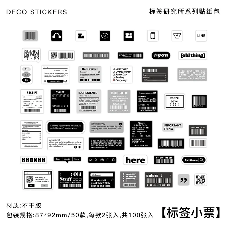 

Набор наклеек Alideco для скрапбукинга 100 шт.