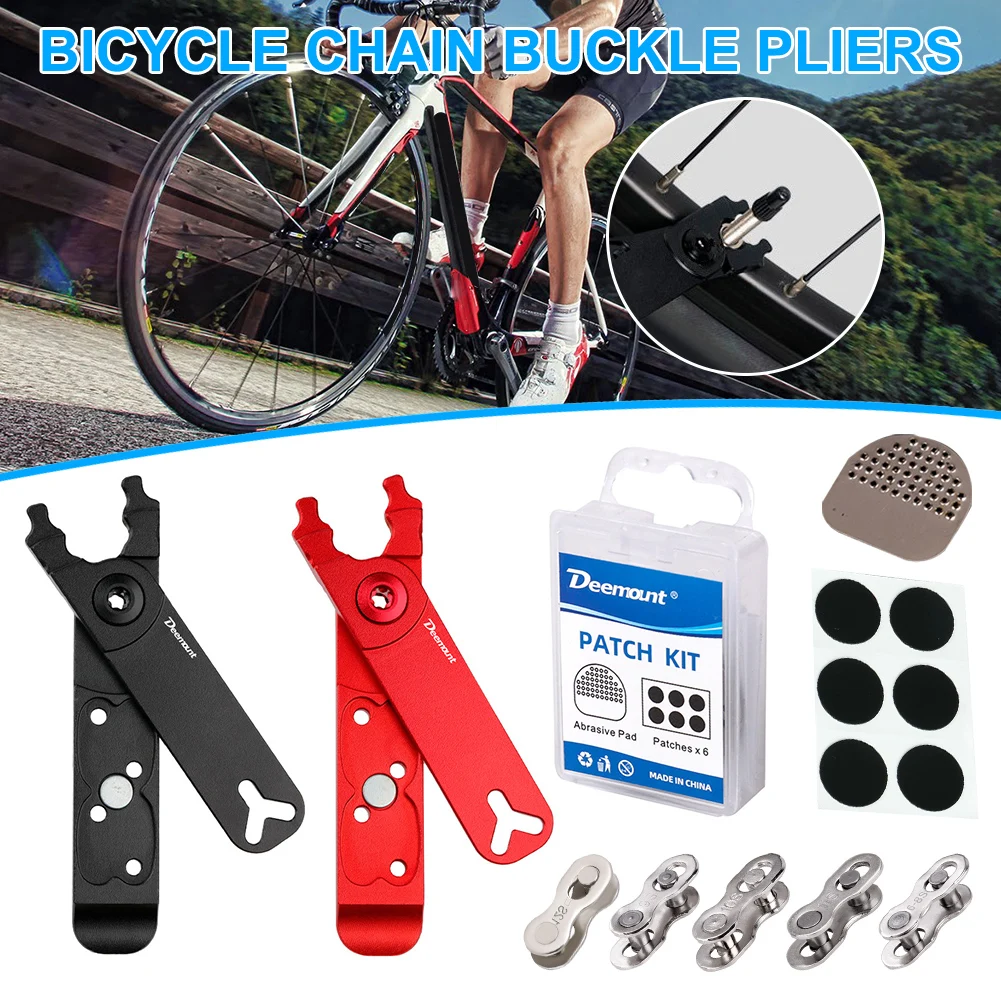 

Bicycle Open Close Chain Link Pliers 6/7/8/9/10/11 Speed Joint Magic Buckle Cycling Chain Connector Measure Screw Chain Hook