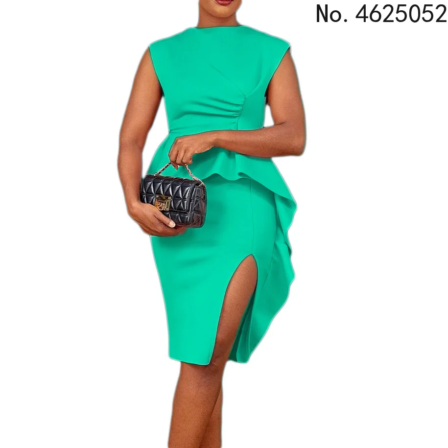 

Сексуальное облегающее платье, летняя одежда, африканские платья для женщин, Клубные наряды, вечернее платье с оборками из Анкары, Женская а...