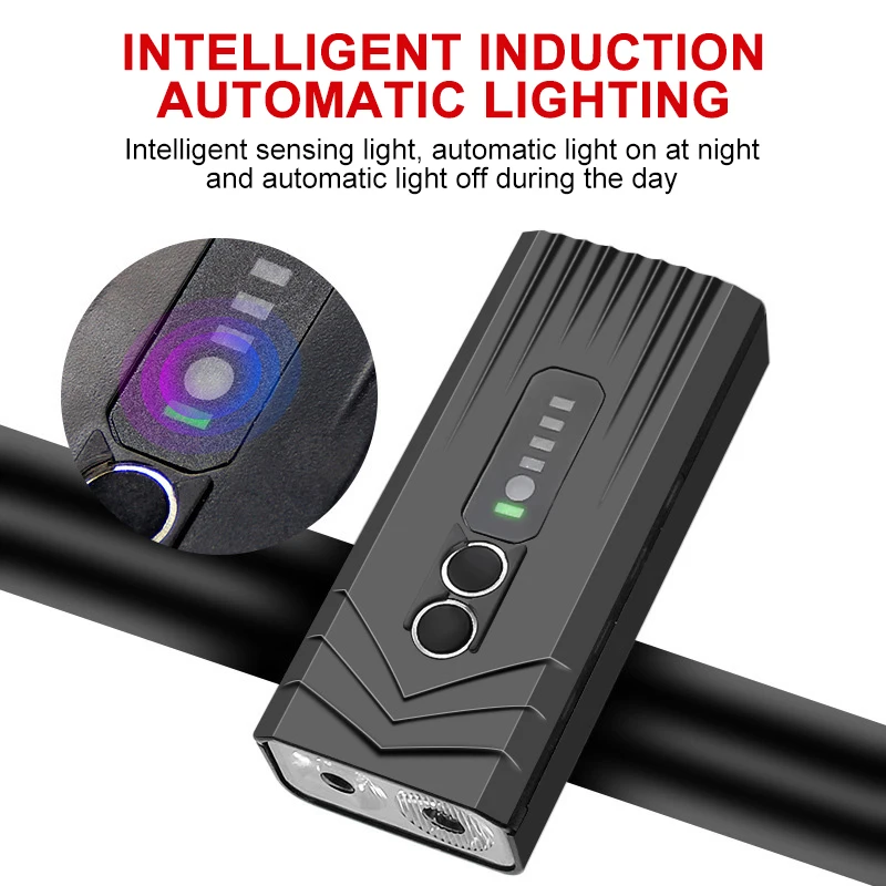 

ZK30 2400mAh LED Bike Light Front USB Rechargeable Mountain Bike Lantern 1000 Lumen Bike Headlight Cycling Flashlight Power Bank