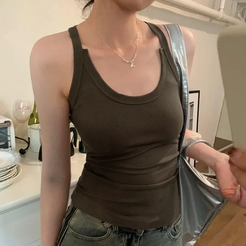 Design Sensibilityniche женская майка для похудения без рукавов весна-лето 2024 новый стиль