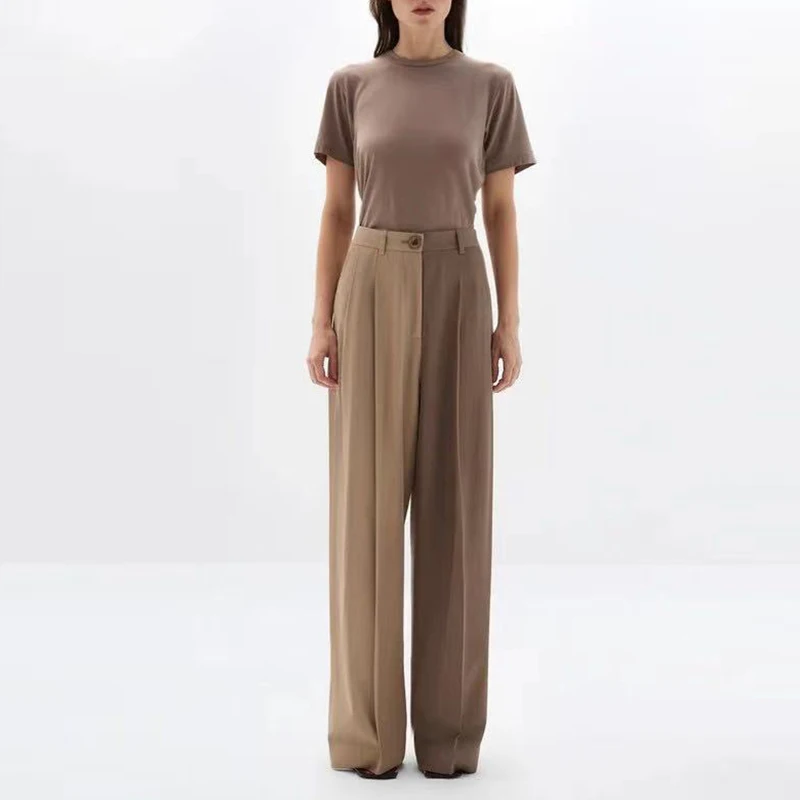 Elegant Women Notch Collar Long Sleeve Jackets&ampTrousers Suit Group Of Pant Set Fashion Contract Color Slim Blazer Work Outfits