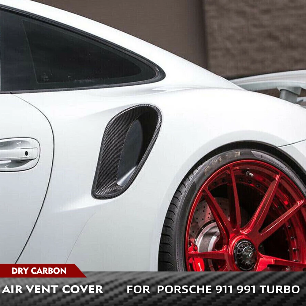 Для Porsche 911 991 Turbo S Coupe 2-дверный 2014-2016 сухое карбоновое заднее боковое крыло