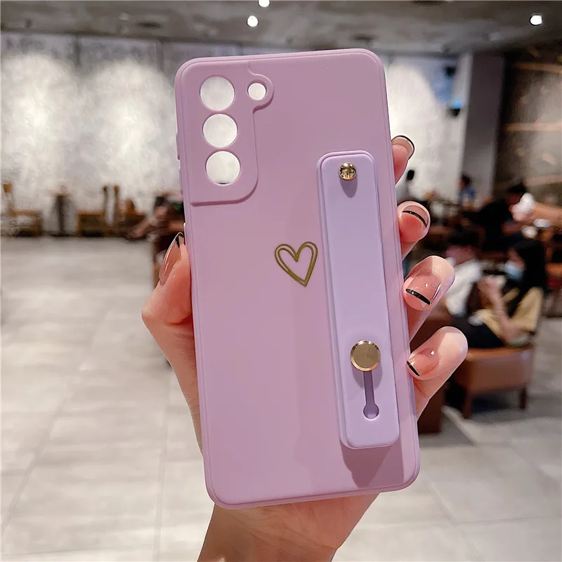 Wristband Phone Case For Samsung Galaxy A53 A52 A72 S22 S21 Plus Note 20 Ultra S20 FE A33 A13 A12 A32 A42 A51 A71 A50 A21S Cover