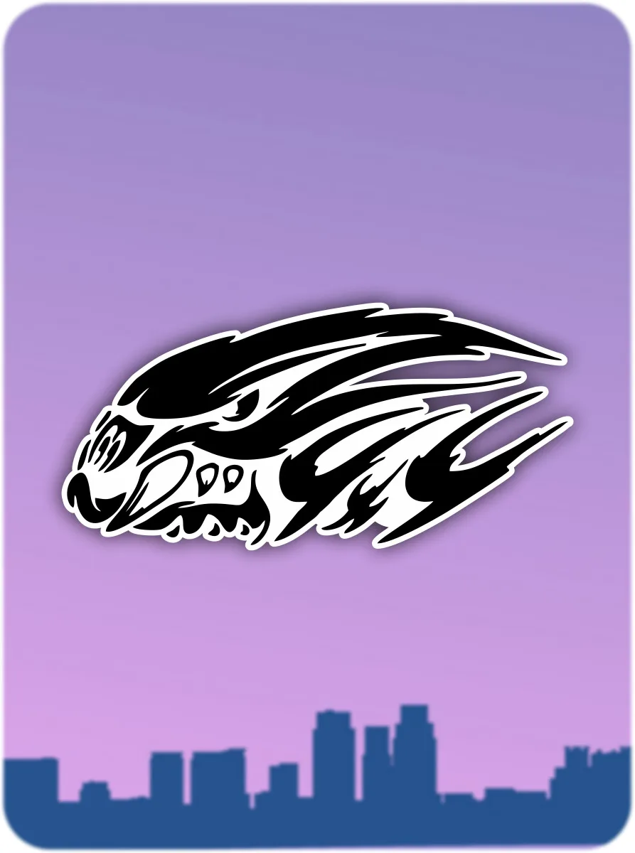 Наклейка на авто бездорожье 4х4 20x9 см. Офф-роуд