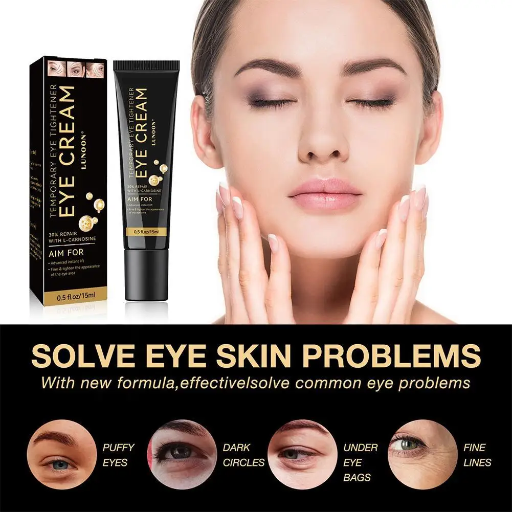 

15ml Anti-Wrinkle Eye Cream Temporary Eye Tightener Cream Firming Eye Collagen Peptide Cream Anti Ageing Eye Bags Dark Circles