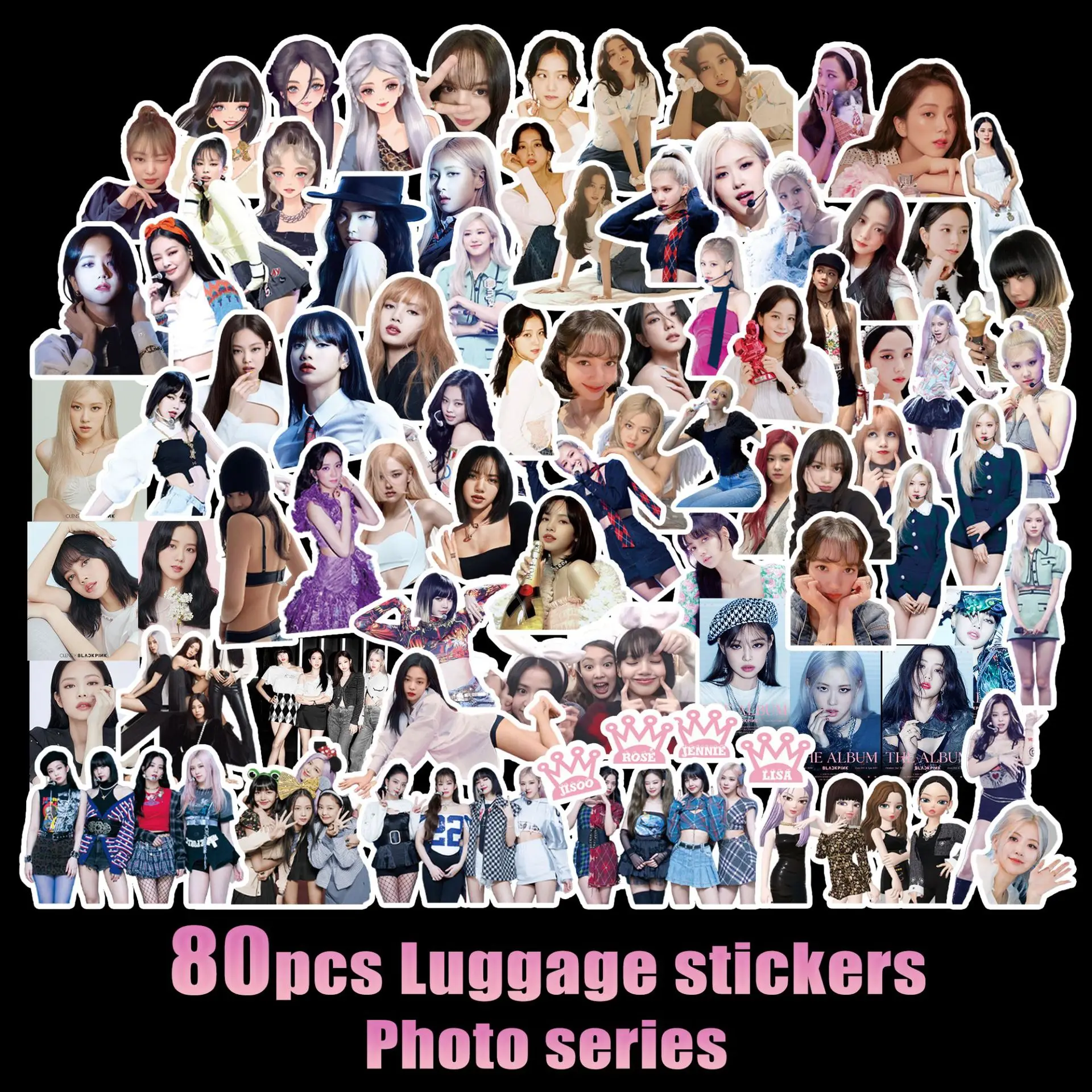 

KPop, праздничная оригинальная наклейка для творчества, стикер для учеников, памятная наклейка для ноутбука, багажа, смартфона