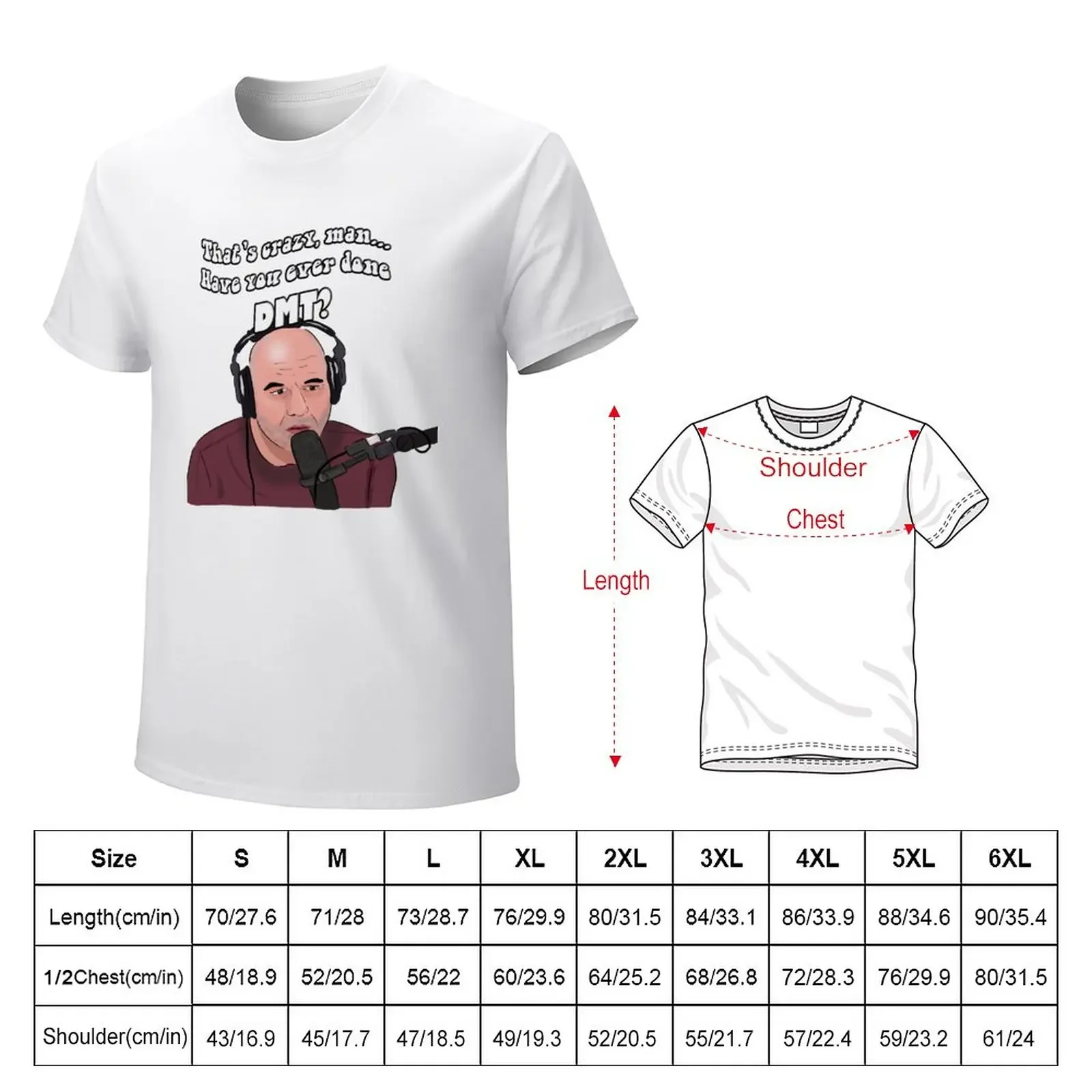 Футболка с принтом Джо Рогана DMT мужские футболки большого и высокого размера