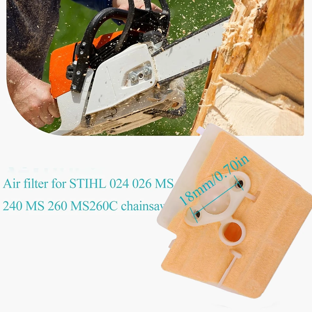 Фото Воздушный фильтр 1121 120 1618 для бензопилы STIHL 024 026 MS240 MS260 MS260C, запасная часть для 11211201617 №1