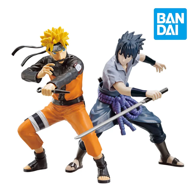 

Фигурка Наруто Узумаки Наруто Учиха Саске BANDAI, оригинальная экшн-фигурка в сборе, хобби, коллекционные модели, игрушки в подарок
