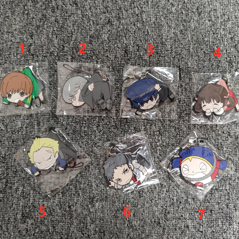 

Anime PERSONA Model Doll Pendant RubberPhone Strap PVC Toy Keychain Keyring