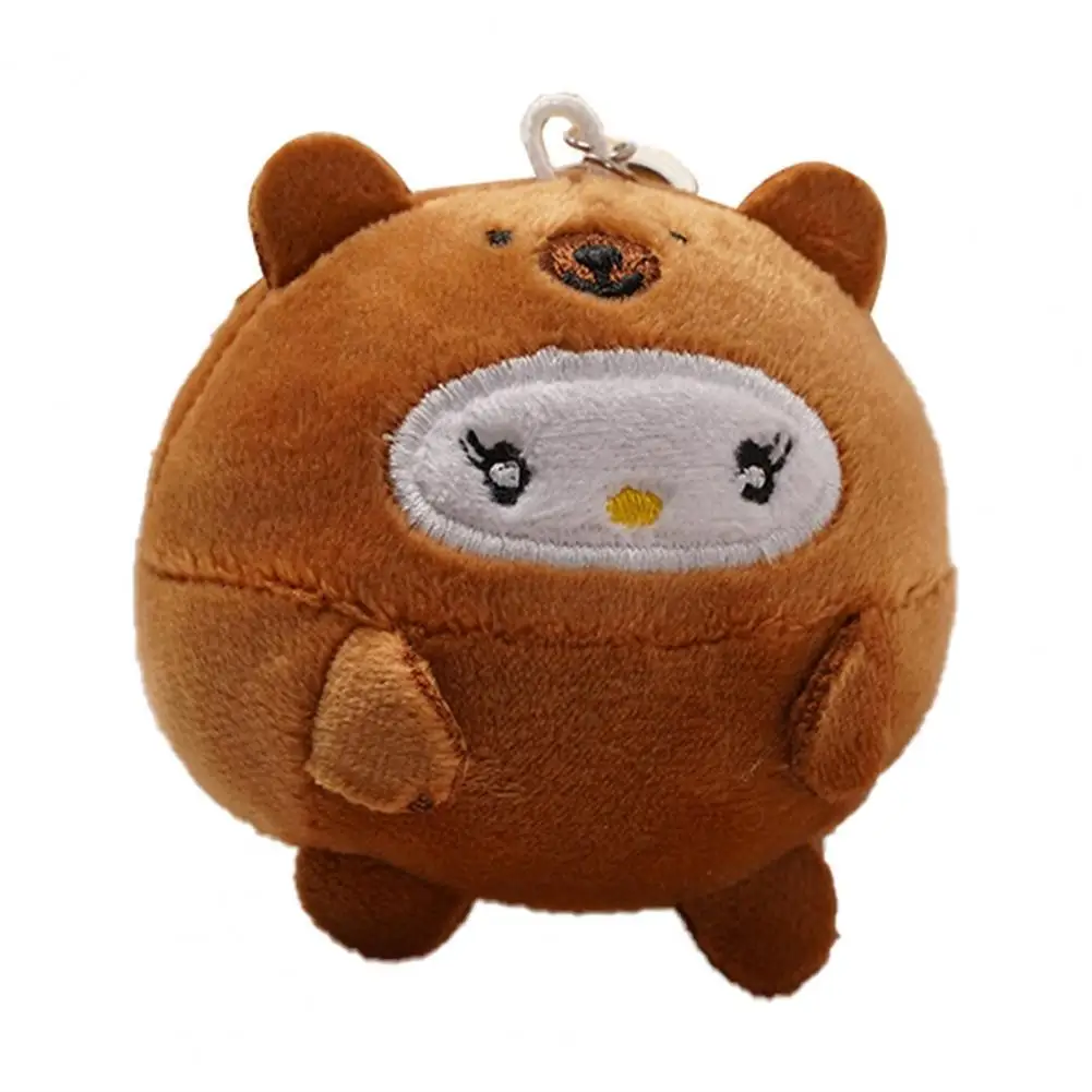 

Плюшевая игрушка, привлекательная износостойкая полипропиленовая хлопковая милая плюшевая игрушка в виде медведя, пингвина, брелок, украш...