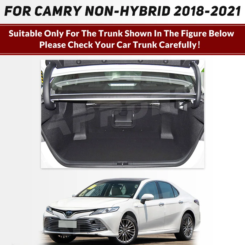 Автоматический коврик в багажник с полным покрытием для Toyota Camry негибридный 2018-2023