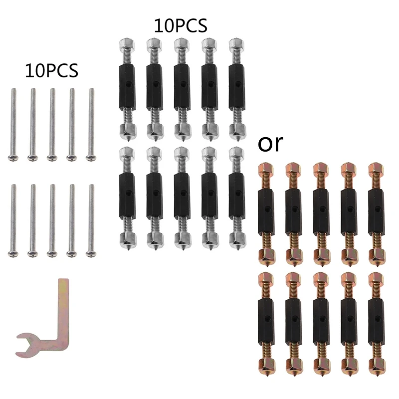 

20 Pairs 86 Type Wall Switch Cassette Lower for CASE Damage Repair Tools Adjustable Length Bracket Rod Lever Socket Scre