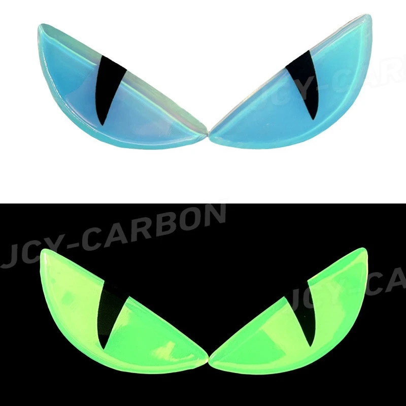 

3D светящиеся наклейки «Глаз дьявола», мотоциклетные шлемы, ночник, декор, милые глаза, виниловая наклейка, светоотражающие наклейки, аксессуары